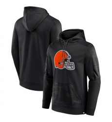 Men Cleveland Browns Black On The Ball Pullover Hoodie