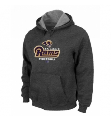 NFL Mens Nike Los Angeles Rams Critical Victory Pullover Hoodie Dark Grey