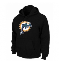 NFL Mens Nike Miami Dolphins Logo Pullover Hoodie Black