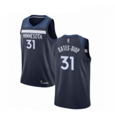 Womens Minnesota Timberwolves 31 Keita Bates Diop Swingman Navy Blue Basketball Jersey Icon Edition 