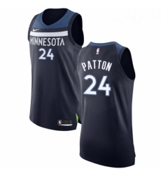 Womens Nike Minnesota Timberwolves 24 Justin Patton Authentic Navy Blue Road NBA Jersey Icon Edition 