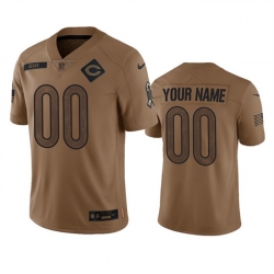 Men Women youth Chicago Bears Active Player Custom 2023 Brown Salute To Service Limited Stitched Football Jersey