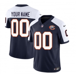 Men Women youth Chicago Bears Active Player Custom 2023 F U S E  Navy White Throwback Limited Stitched Football Jersey