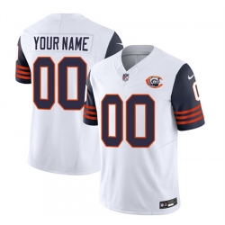 Men Women youth Chicago Bears Active Player Custom 2023 F U S E  White Navy Throwback Limited Stitched Football JerseyS