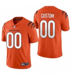 Men Women youth Cincinnati Bengals Customized 2021 New Orange Vapor Untouchable Limited Stitched Jersey 