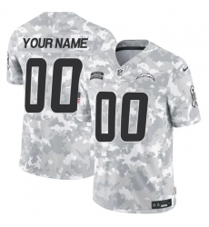 Men Los Angeles Chargers Active Player Custom 2024 F U S E Arctic Camo Salute To Service Limited Stitched Football Jersey