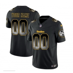Men Women youth Pittsburgh Steelers Active Player Custom Black 2023 F U S E  Smoke Vapor Untouchable Limited Stitched Jersey
