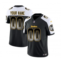 Men Women youth Pittsburgh Steelers Active Player Custom Black White 2023 F U S E  Smoke Vapor Untouchable Limited Stitched Jersey