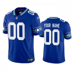 Men Women youth Seattle Seahawks Active Player Custom Royal 2023 F U S E  Vapor Limited Throwback Stitched Jersey