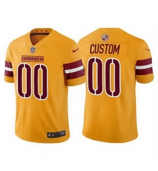 Men Washington Commanders Active Player Custom Gold Vapor Untouchable Stitched Football jersey