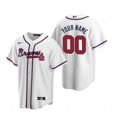 Men Women Youth Toddler All Size Atlanta Braves Custom Nike White 2020 Stitched MLB Cool Base Home Jersey