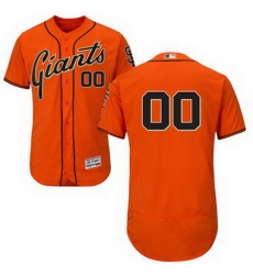 Men Women Youth All Size San Francisco Giants Majestic Alternate Orange Flex Base Authentic Collection Custom Jersey