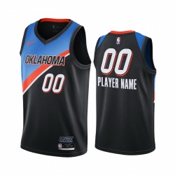 Nike Thunder Custom Black NBA Swingman 2020 21 City Edition Jersey 