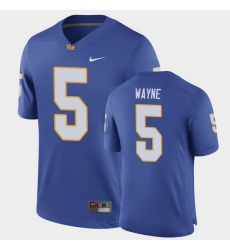 Men Pitt Panthers Jared Wayne Game Royal Football Jersey