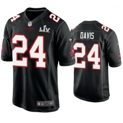 Men Carlton Davis Buccaneers Black Super Bowl Lv Game Fashion Jersey