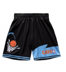 men Cleveland Cavilers Black blue shorts