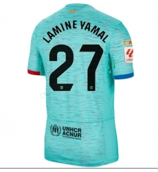 Men Barcelona #27 Lamine Yamal Away Jersey C