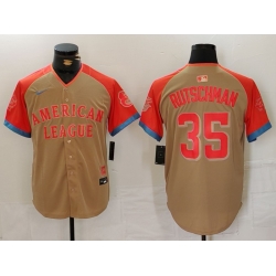 Men American League  35 Adley Rutschman Cream 2024 All Star Elite Stitched Baseball Jersey 5