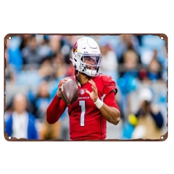 Arizona Cardinals Aluminum Sign 12x8 Inch Kyler Murray 002