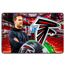 Atlanta Falcons Aluminum Sign 12x8 Inch Kirk Cousins 001