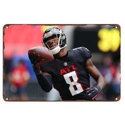 Atlanta Falcons Aluminum Sign 12x8 Inch Kyle Pitts 001