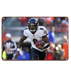 Baltimore Ravens Aluminum Sign 12x8 Inch Lamar Jackson 004