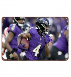 Baltimore Ravens Aluminum Sign 12x8 Inch Zay Flowers 003