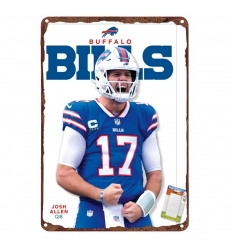 Buffalo Bills Aluminum Sign 12x8 Inch Josh Allen 003