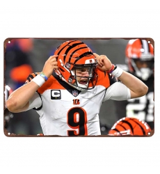 Cincinnati Bengals Aluminum Sign 12x8 Inch Joe Burrow 003