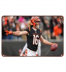 Cincinnati Bengals Aluminum Sign 12x8 Inch Trenton Irwin 002