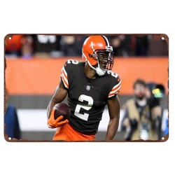 Cleveland Browns Aluminum Sign 8x12 Inch Amari Cooper 002