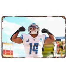 Detroit Lions Aluminum Sign 12x8 Inch Amon Ra St. Brown 002