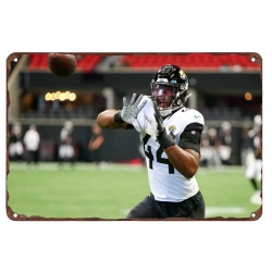 Jacksonville Jaguars Aluminum Sign 12x8 Inch Travon Walker  003