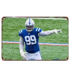 Indianapolis Colts Aluminum Sign 12x8 Inch DeForest Buckner  002