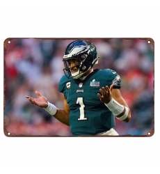 Philadelphia Eagles Aluminum Sign 12x8 Inch Jalen Hurts 001