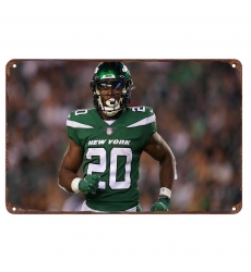 New York Jets Aluminum Sign 12x8 Inch Breece Hall 002