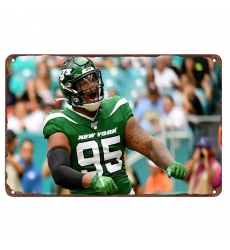 New York Jets Aluminum Sign 12x8 Inch Quinnen Williams 003