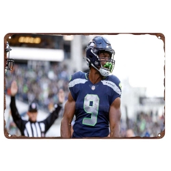 Seattle Seahawks Aluminum Sign 12x8 Inch Kenneth Walker III 004