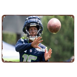 Seattle Seahawks Aluminum Sign 12x8 Inch Tyler Lockett 004