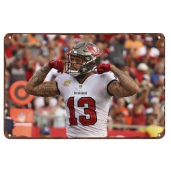 Tampa Bay Buccaneers Aluminum Sign 12x8 Inch Mike Evans 005