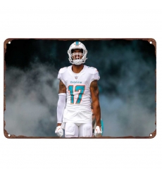 Miami Dolphins Aluminum Sign 12x8 Inch Jaylen Waddle 005