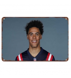 New England Patriots Aluminum Sign 12x8 Inch Christian Gonzalez 002