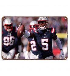 New England Patriots Aluminum Sign 12x8 Inch Jabrill Peppers 001