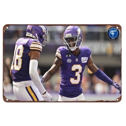 Minnesota Vikings Aluminum Sign 12x8 Inch Jordan Addison 003