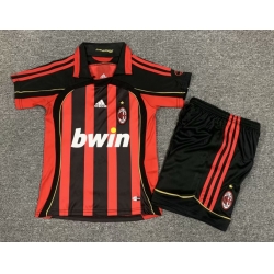 Youth Retro Soccer Jerseys AC Millan 06 07