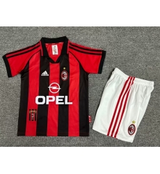 Youth Retro Soccer Jerseys AC Millan 98 99