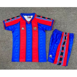 Youth Retro Soccer Jerseys FC Barcelona 95 97