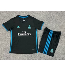 Youth Retro Soccer Jerseys Real Madrid CF Black