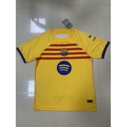 Men 2024 2025 Soccer Jersey Barcelona Yellow