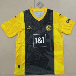 Men 2024 2025 Soccer Jersey Dote Black Yellow Home